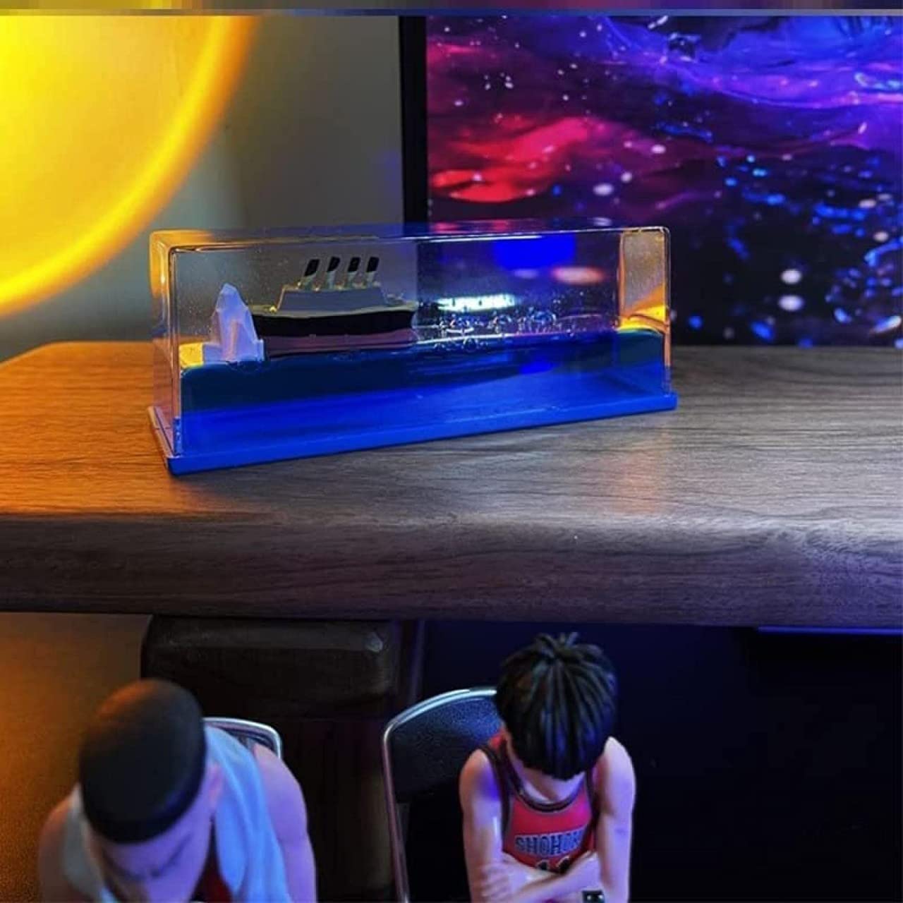 Car Interior Accessories Dashboard Decoration,Moving Titanic Liquid Wave Cruise Ship,Car Dashboard|Living Room|Office|Smooth Movement|Pack of 1, Glass,Plastic Car Interior Accessories Dashboard Decoration,Moving Titanic Liquid Wave Cruise Ship,Car Dashboard|Living Room|Office|Smooth Movement|Pack of 1, Glass,Plastic